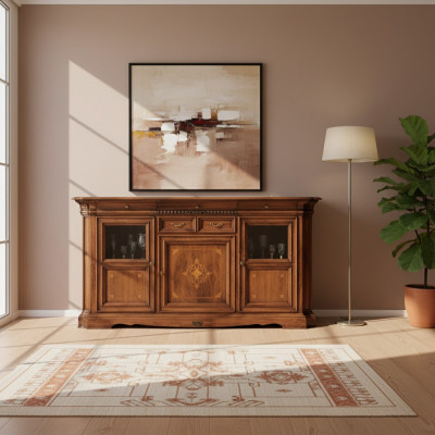 Sideboard woonkamer commode met laden houten kast bruin nieuw