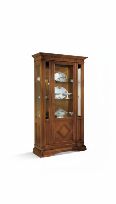 Woonkamer Luxe Vitrine Vitrinekast Hout Italiaanse Stijl Meubels