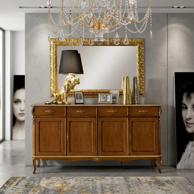 Italiaanse stijl meubels dressoir kast ontwerper bruin commode nieuw