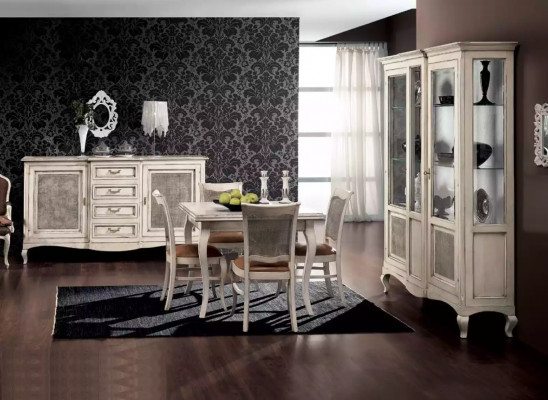 Esstischgroep 4x stoelen eetkamer set eetkamerset stoel set tafel Nieuw 5-delig.