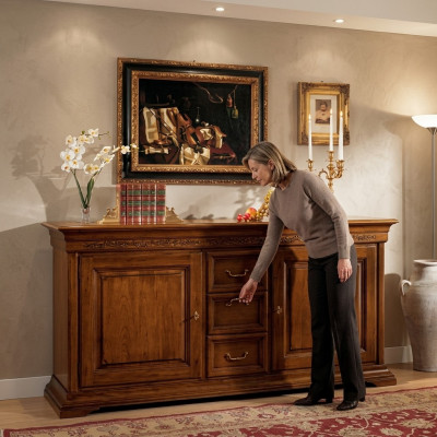 Klassieke stijl commode dressoir kast Italiaanse meubels bruin nieuw