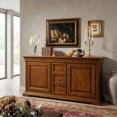 Klassieke stijl commode dressoir kast Italiaanse meubels bruin nieuw