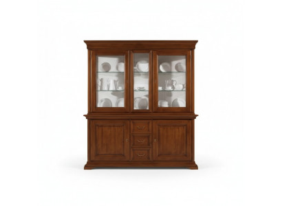 Klassieke vitrine Italiaanse luxe meubels vitrines houten kast ontwerp kast