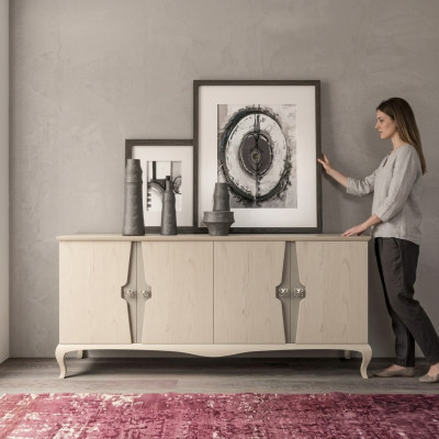 Zijtafel commode tafel dressoir luxe woonkamer dressoirs hout nieuw