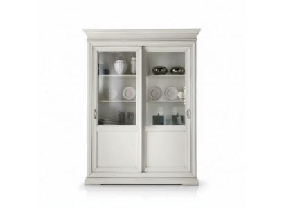 Vitrine Woonkamermeubels Hout Vitrines Glaskast Dressoir Wit Nieuw