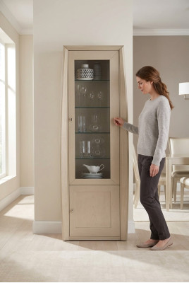 Vitrine Italiaanse meubels Woonkamerkast Glasvitrine Kasten Nieuw