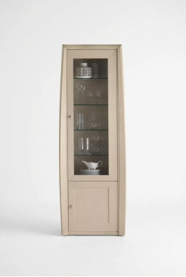 Vitrine Italiaanse meubels Woonkamerkast Glasvitrine Kasten Nieuw