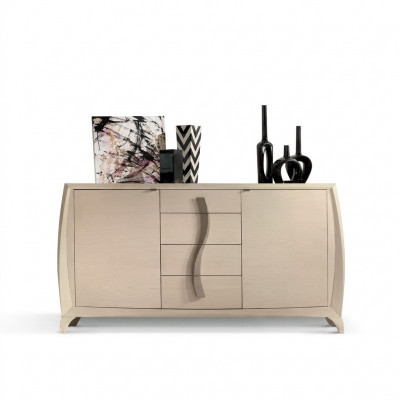 Dressoir woonkamer commodes klassieke kast beige houten kast nieuw