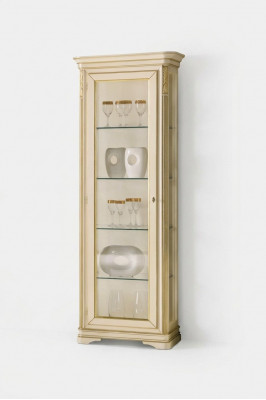 Vitrine woonkamer beige kasten dressoir vitrines kast klassiek