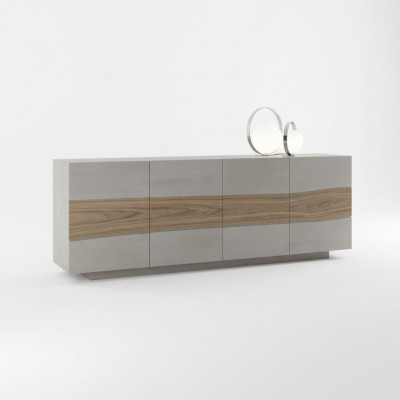 Ladekast kasten Hout Luxe dressoir Woonkamer meubels Kast Grijs