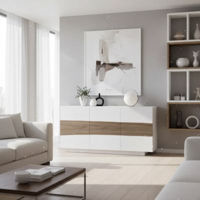 Dressoir Houten Laden Meubels Woonkamer Wit Modern Kast Nieuw