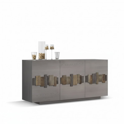 Ladenkast dressoir Massief houten kast Meubels Ladenkasten Dressoir Grijs