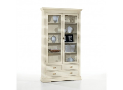 Woonkamer glazen kast vitrine dressoir hout luxe kasten meubels