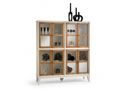 Vitrine Kasten Vitrines Hout Luxe Woonkamer Meubels Wit Kast Nieuw