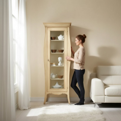 Dressoir Luxe vitrine Glazen kast Klassieke stijl Italiaanse meubels