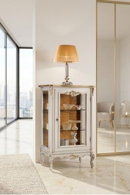 Etalage Vitrines Glas Kast Stijl Klassiek Hout Ontwerp Meubels