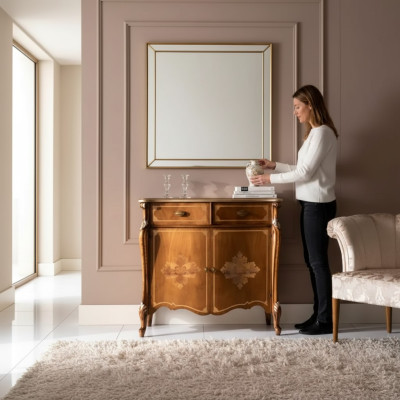 Sideboard Commode Bruin Kast Luxe Rek Meubels Houten kast Nieuw