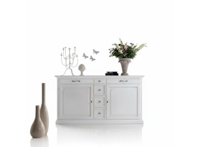 Luxe commode wit houten dressoir kast woonkamer meubels Italië