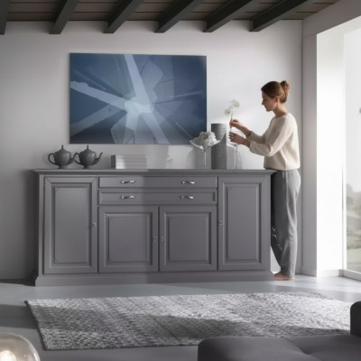 Ladenkast Kast Dressoir Klassiek Luxe Woonkamer Kast Hout