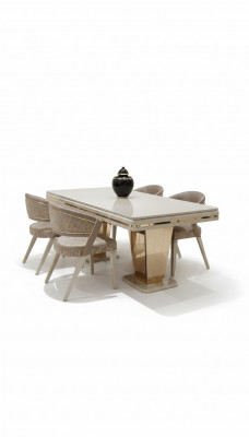 Luxe 6x Stoelen Duidelijke lijnen en elegantie Aanvulling voor elke interieur