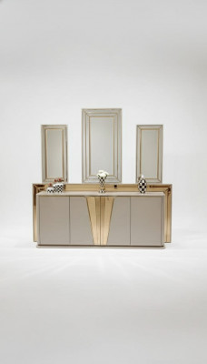 Luxe moderne commode met 3x spiegel exclusief ontwerp en hoge kwaliteit