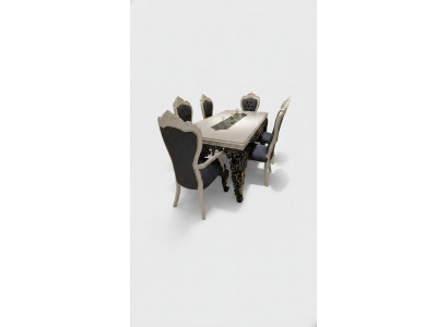 Prachtige eetkamerset Stijlvolle eettafel 4 stoelen Elegant set Nieuw