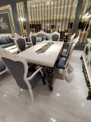 Luxe design 4 stoelen met elegant fluwelen bekleding, nieuw stoeldesign.
