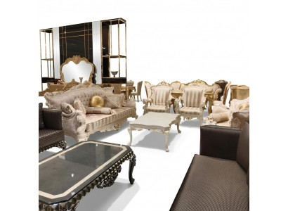 Designer woonkamerset banken Stijlvolle fauteuil Moderne salontafel Bankstel