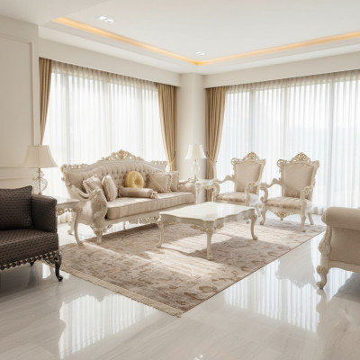 Stijlvolle stoel, moderne stijlvolle zitter, relax, modern design, nieuw.
