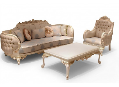 Exclusieve gezellige woonkamer 3-zitsbank Modern 2x fauteuil ontwerp