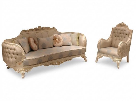 Stijlvolle Luxe 3-zitsbank Woonkamer Fauteuil Elegant Meubilair Nieuw