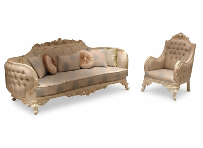 Stijlvolle Luxe 3-zitsbank Woonkamer Fauteuil Elegant Meubilair Nieuw