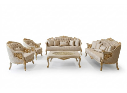 Exclusieve luxe sofaset 3 3 1 1 zits modern woonkamer set elegant set