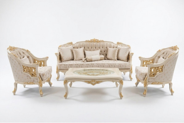 Stijlvolle woonkamer meubels, bankstel set, woonkamer bank 2x fauteuil.