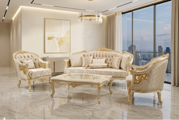 Premium woonkamerbank Luxe fauteuils moderne fauteuils bankstel Nieuw