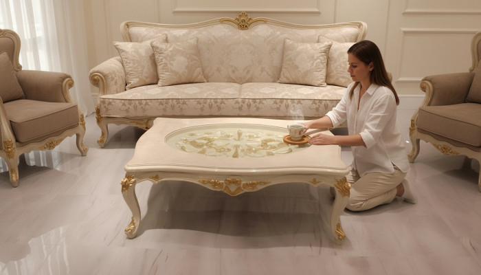 Weelderige woonkamer salontafel moderne salontafel Nieuw luxe meubels