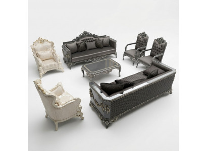 Comfortabele woonkamerset met bankstel 3+1+1 en nieuwe luxe 2x bruine fauteuils.