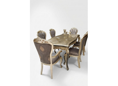 Moderne eetkamermeubels luxe eettafel + 6x stoelen tafel stoelen