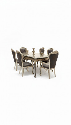 Exclusieve eetkamer 4x Stoelen Eigentijdse stoelen grijs Eetkamer stoelen