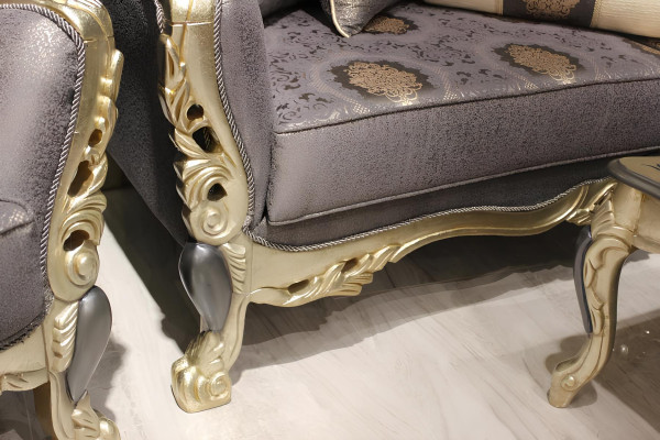 Bankstel 3+3 zitter meubel luxe set Bankstel grijs modern set nieuw