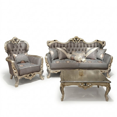 Luxe woonkamer meubels Fauteuil Hoogwaardige Fauteuil Fauteuil Grijs Nieuw Relax