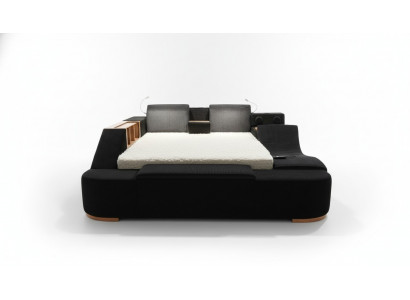 Kleurrijke slaapkamermeubels met kleurrijke meubels, bedden, bedden Zwart Modern Bed