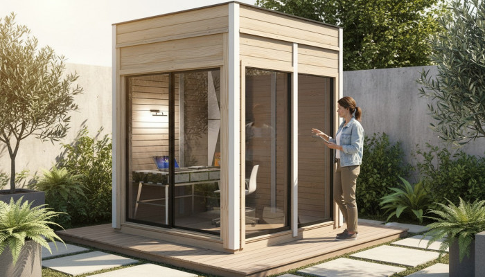 Campinghuis huisje houten huis vakantiehuis tuinhuis huis tuin 245x245x318