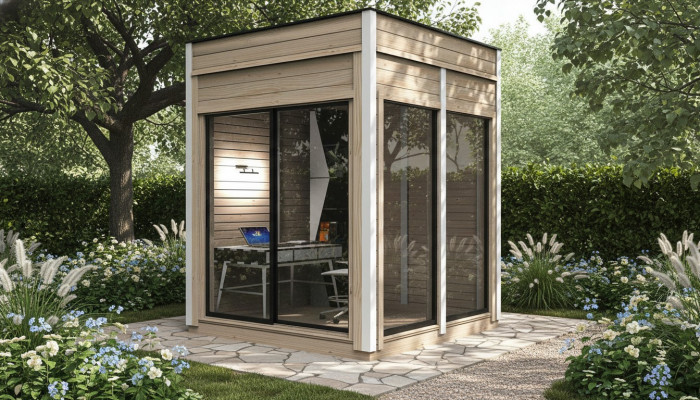 Campinghuis huisje houten huis vakantiehuis tuinhuis huis tuin 245x245x318