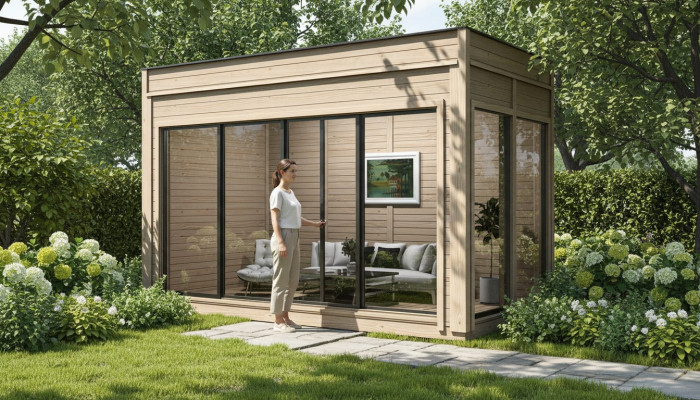 Campinghuis Houten huis Tuinhuis Vakantiehuis Luxe Houten Huis Huisje