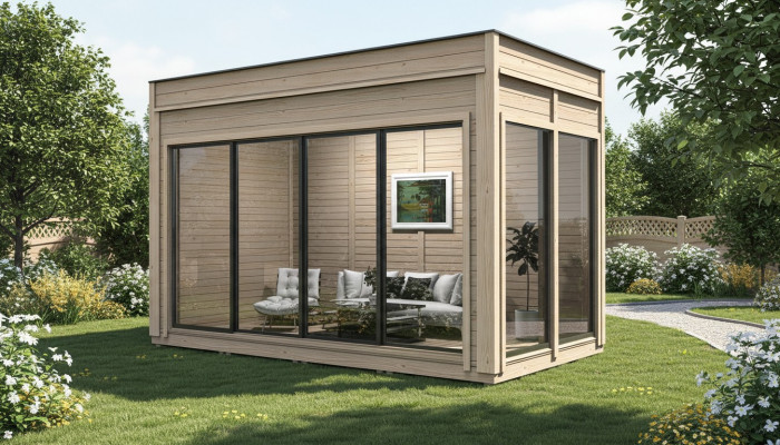 Campinghuis Houten huis Tuinhuis Vakantiehuis Luxe Houten Huis Huisje