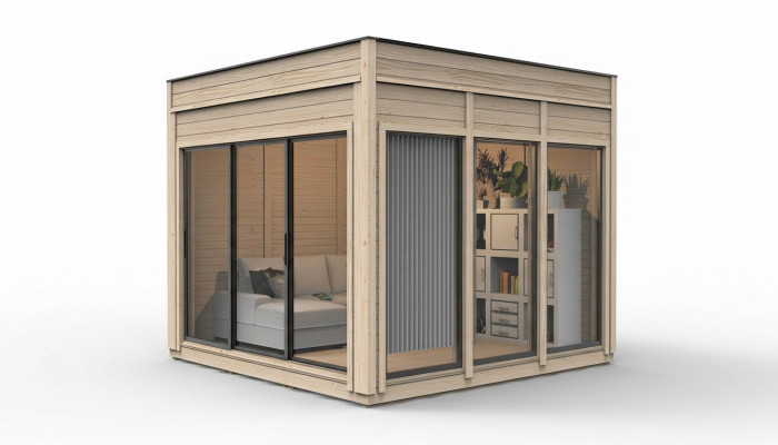 Campinghuis Tuinhuis Houten huis Vakantiehuis Tuinhuisje 354x354x318.