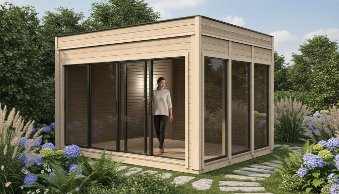 Campinghuis Houten huis Tuinhuis Campinghuisje Prefab huis 464cm