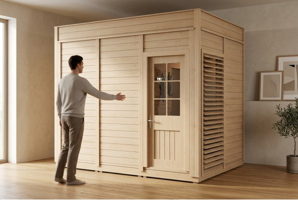 Sauna Holz Woodpro Tuinhout Sauna Buitensauna's Droge sauna 345x245x318