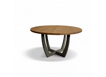 Ronde eettafel hout ronde keukentafel eettafels moderne stijl bruin 140cm